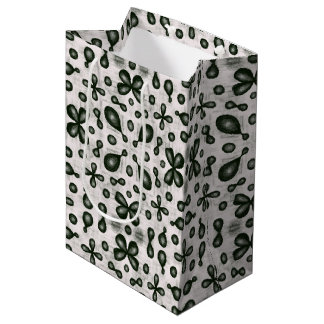 Sac Cadeau Moyen Motif De Chimie Design En Noir Et Blanc