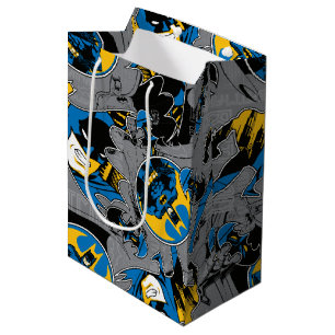 Sac Cadeau Moyen Motif de lancer à fond Batman