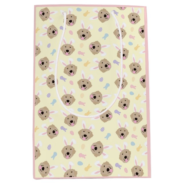 Sac Cadeau Moyen Motif de l'épreuve de Pâques Bunny (Devant)