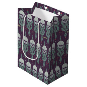 Sac Cadeau Moyen Motif d'icône géométrique de la Marque noire