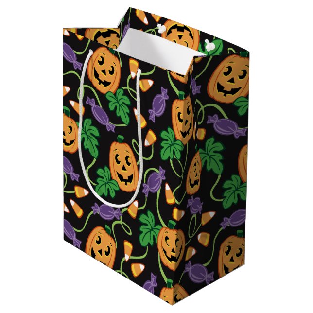 Sac Cadeau Moyen Motif HALLOWEEN (Dos Angle)