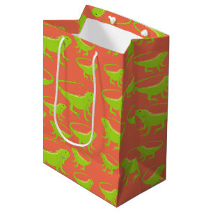Sac Cadeau Moyen Motif Iguana Lizard