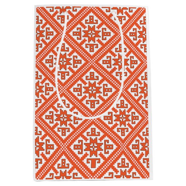 Sac Cadeau Moyen Motif letton (Devant)