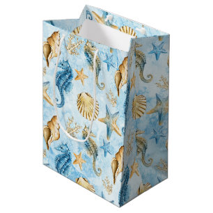 Sac Cadeau Moyen Motif mer et océan