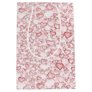 Sac Cadeau Moyen motif sans couture à l'aquarelle