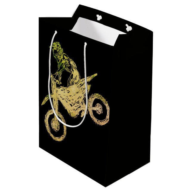 Sac Cadeau Moyen Motocross (Dos Angle)