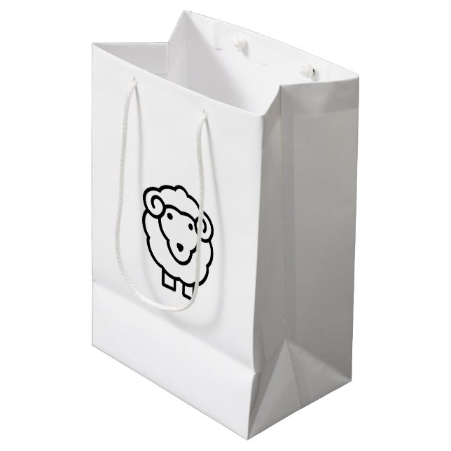Sac Cadeau Moyen Mouton (Devant Angle)