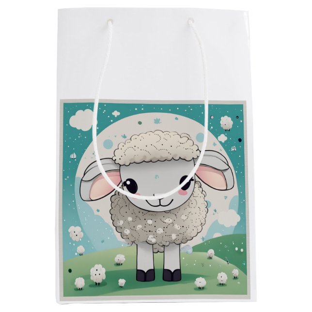 Sac Cadeau Moyen Mouton mou (Devant)