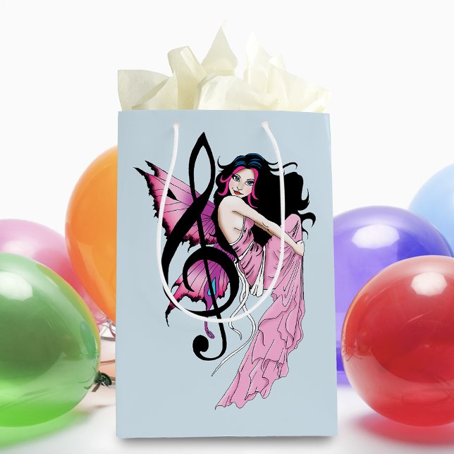 Sac Cadeau Moyen Musique Note Fée (Créateur téléchargé)