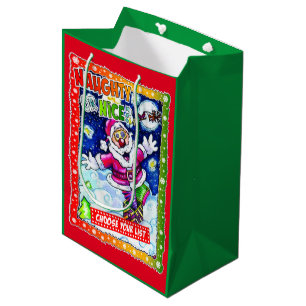 Sac Cadeau Moyen Naughty or nice, choose your list