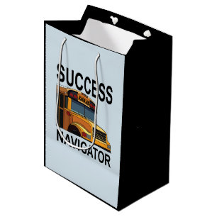 Sac Cadeau Moyen Navigateur de succès Pilote de bus scolaire