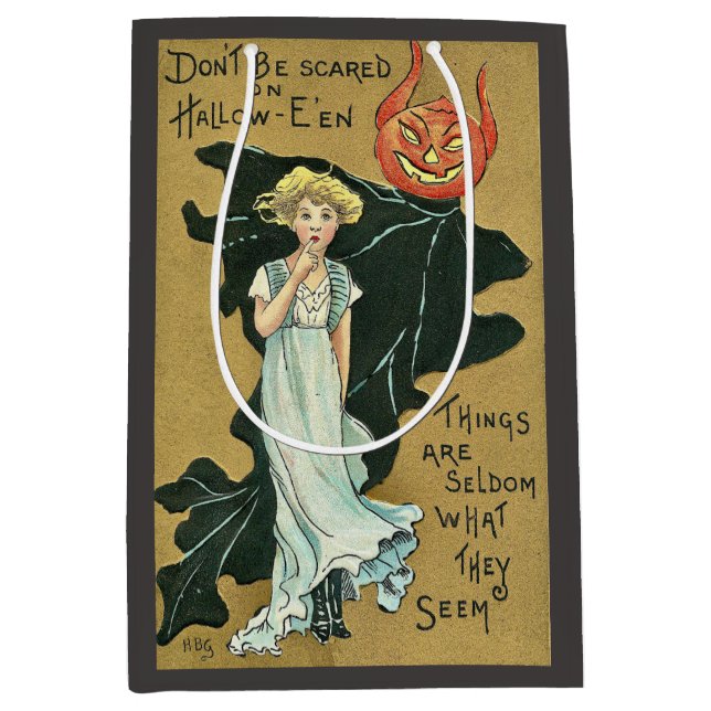 Sac Cadeau Moyen N'ayez pas peur d'Halloween (Devant)