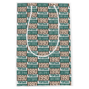 Sac Cadeau Moyen Né en 1990 avec le nom chrétien