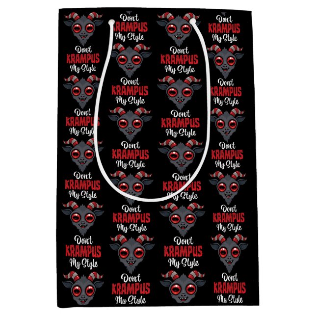 Sac Cadeau Moyen Ne Krampus Pas Mon Style (Devant)