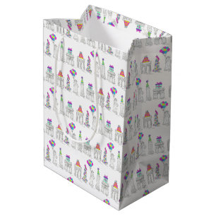 Sac Cadeau Moyen New York City NYC Landmarks fête d'anniversaire