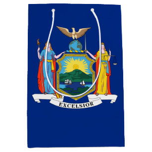 Sac Cadeau Moyen New York : l'Empire State, Drapeau de la Grande Po