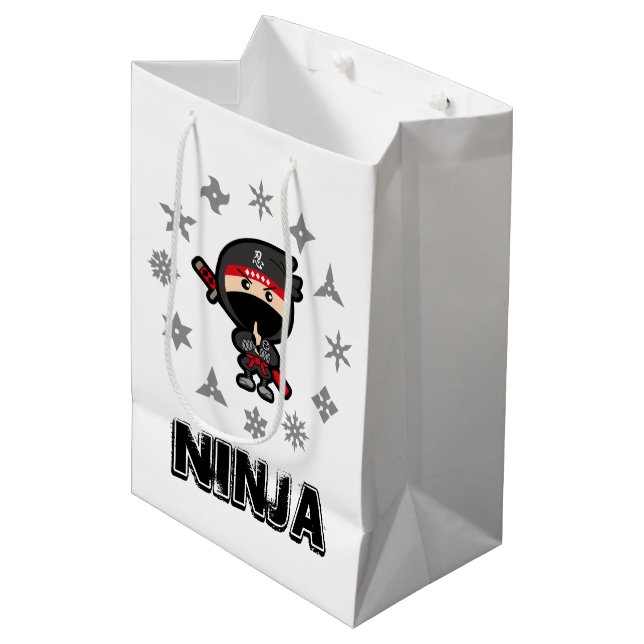 Sac Cadeau Moyen Ninja Boy (Devant Angle)