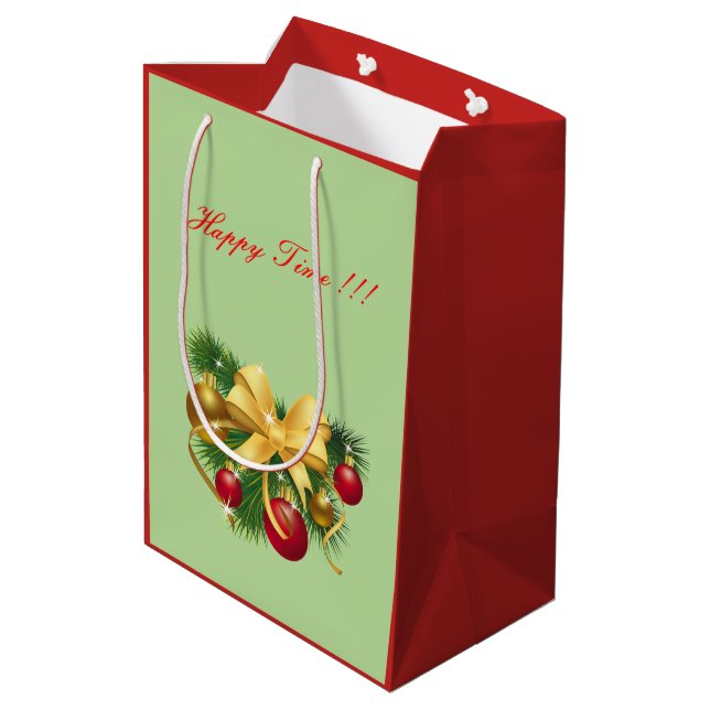 Sac Cadeau Moyen Noël (Dos Angle)