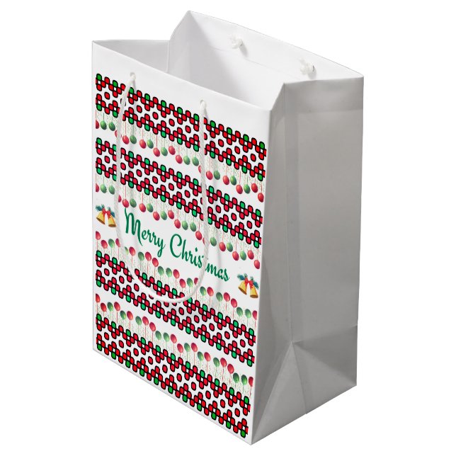 Sac Cadeau Moyen Noël (Dos Angle)