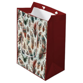 Sac Cadeau Moyen Noël bohème