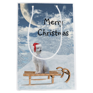 Sac Cadeau Moyen Noël de la canicule blanche