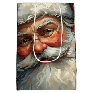 Sac Cadeau Moyen Noël du Père Noël