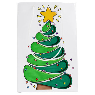 Sac Cadeau Moyen Noël Fantaisiste