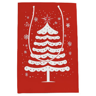 Sac Cadeau Moyen Noël moderne