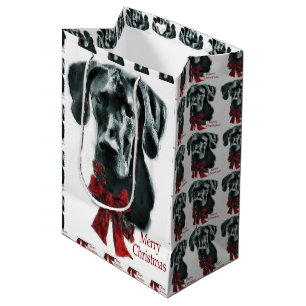Sac Cadeau Moyen Noël (noir) de great dane