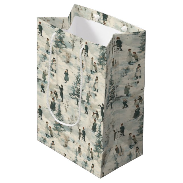 Sac Cadeau Moyen Noelivio (Devant Angle)