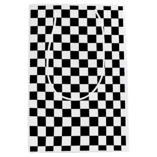 Sac Cadeau Moyen Noir et blanc