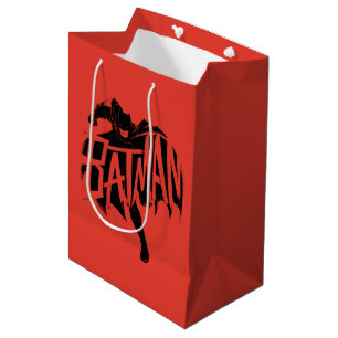 Sac Cadeau Moyen Nom de la brosse d'encre Batman