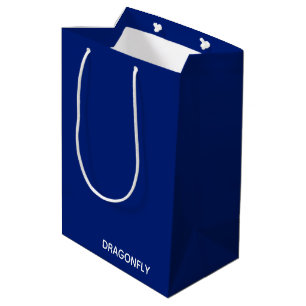 Sac Cadeau Moyen Nom de la couleur bleue de la libellule