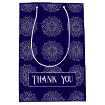 Nom Mandala de Luxe Bleu Indigo Moderne de Marque