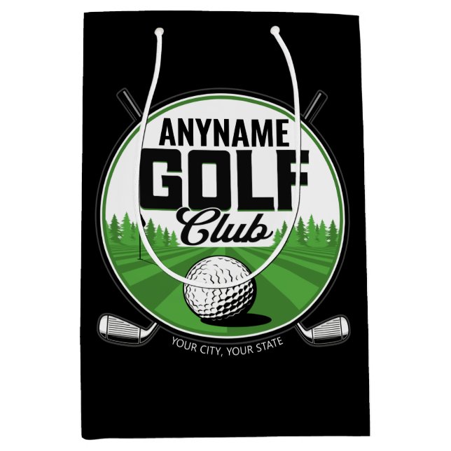Sac Cadeau Moyen Nom personnalisé de golfeur Pro Golf Club Player   (Devant)