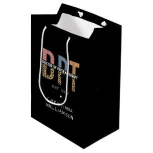 Sac Cadeau Moyen Nom personnalisé DPT Doctor of Physical Therapy Ch