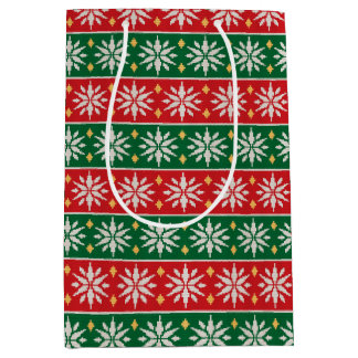 Sac Cadeau Moyen Nordic Noel Knit