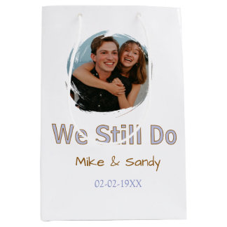 Sac Cadeau Moyen nous faisons toujours nom couple pastel violet mar