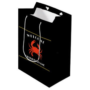 Sac Cadeau Moyen Nouvelles pêches de mer bienvenue crabe rouge Pers