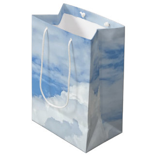 SAC CADEAU MOYEN NUAGES DE CIEL BLEU PHOTO CADEAU MOYEN