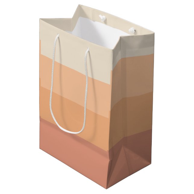 Sac Cadeau Moyen Nuances du dégradé de la plume (Devant Angle)