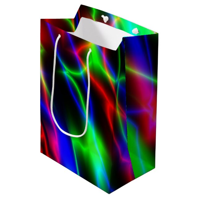 Sac Cadeau Moyen Nuit Neon (Devant Angle)