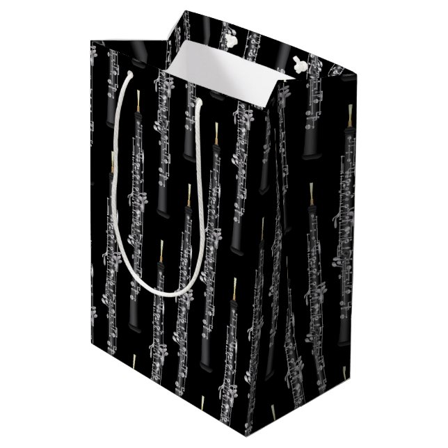 Sac Cadeau Moyen Oboe Musicien professeur de musique (Dos Angle)
