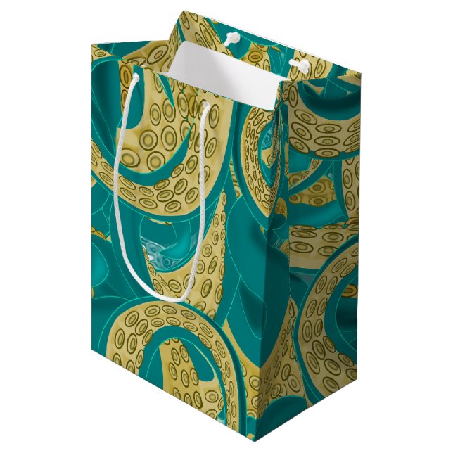 Sac Cadeau Moyen Octopus Gift Bag (Devant Angle)