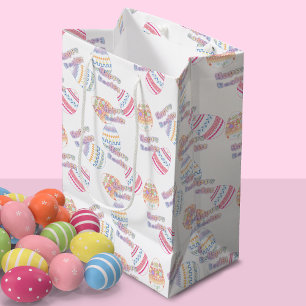 Sac Cadeau Moyen Oeufs de Pâques