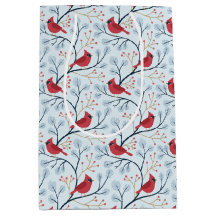 Oiseau cardinal rouge d'hiver