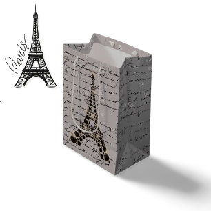 Sac Cadeau Moyen Onyx Tour Eiffel Sac-cadeau moyen