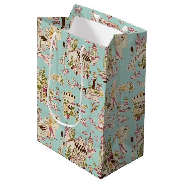 Sac Cadeau Moyen Ooh La La Sugarplum (Devant Angle)