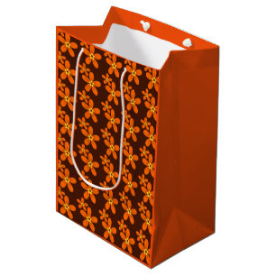 Sac Cadeau Moyen Orange rétro des années 1970