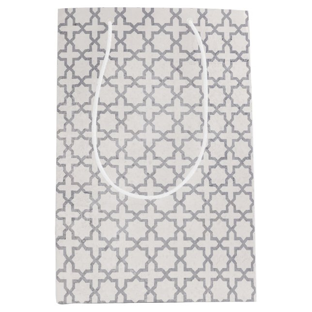 Sac Cadeau Moyen Ornement arabesque élégant (Devant)